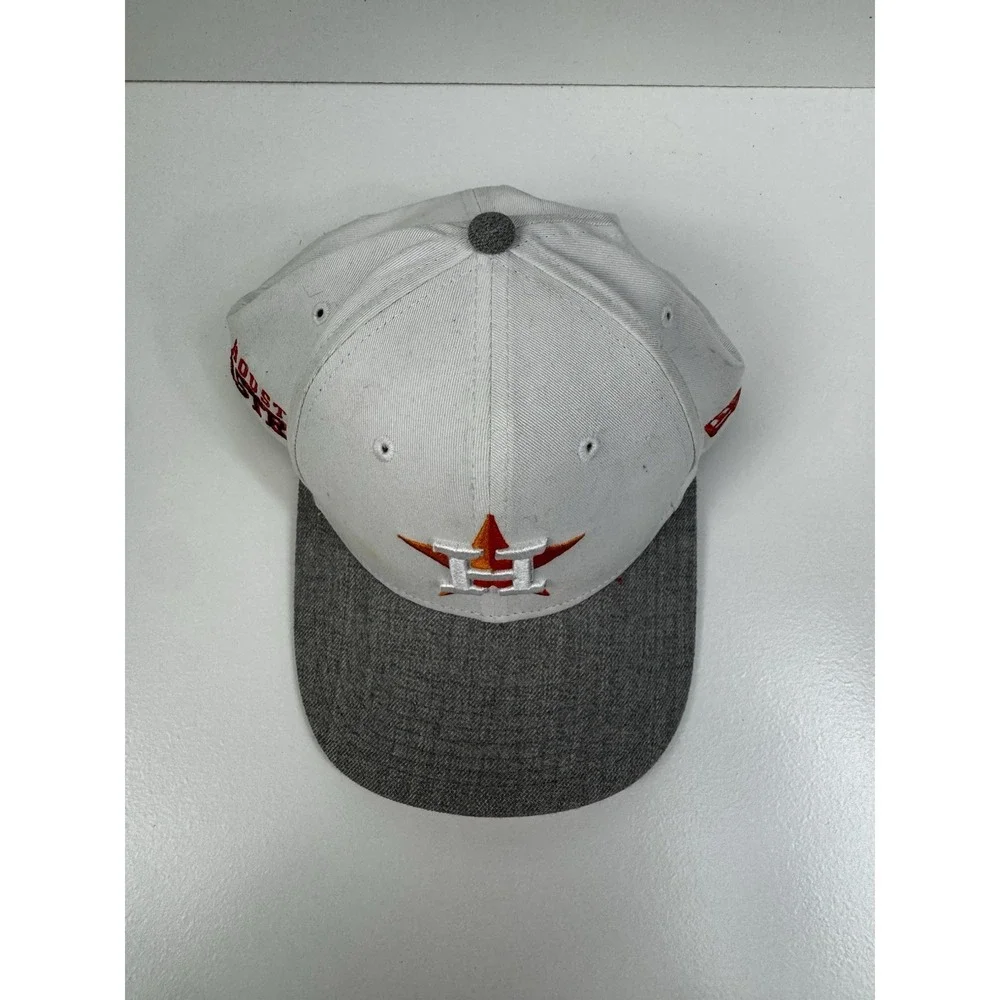New Era Houston Astros 9Fifty Snapback Hat Cap White Adjustable One Size READ